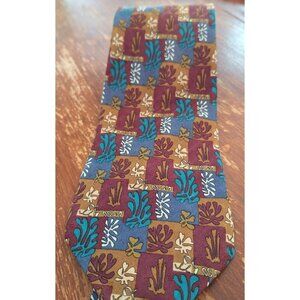 Boxelder Moderns Henri Mattsse Fleurs de Neige Silk Tie Necktie Made In Italy